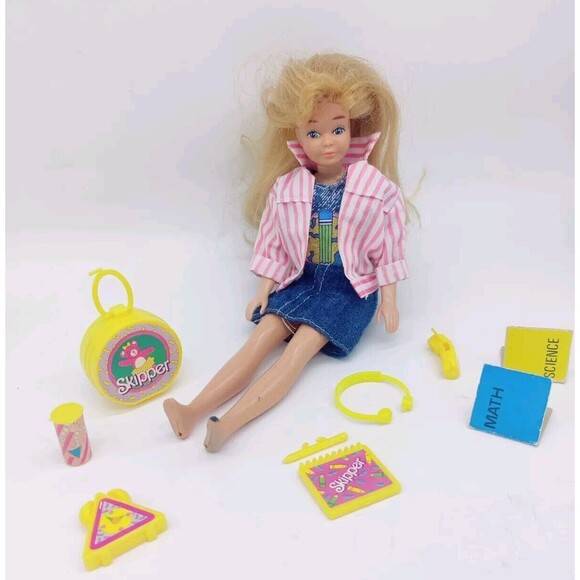 Vintage 1988 Skipper Teen Time Lot Doll Clothes Accessories 16pcs Barbie Mattel - Picture 3 of 16
